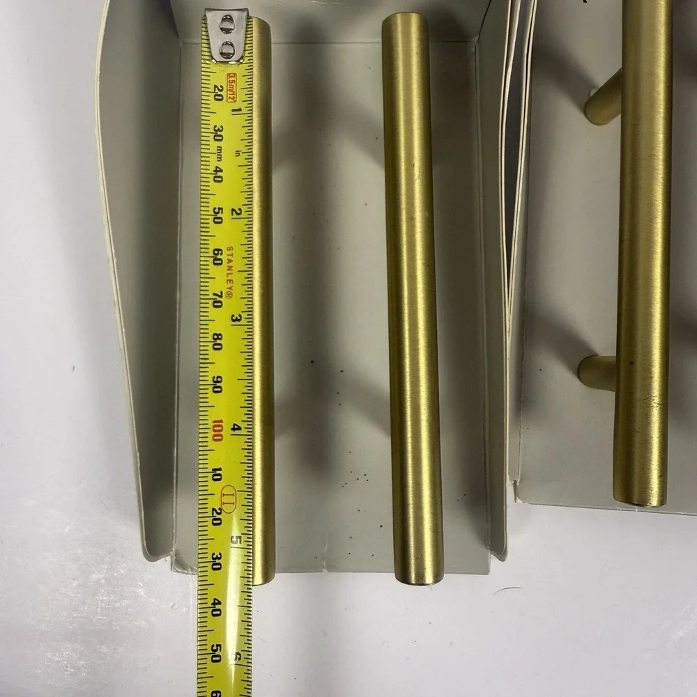 Set of 2 Project 62 Gold Drawer Handle Set Brushed Brass Finish 5.5